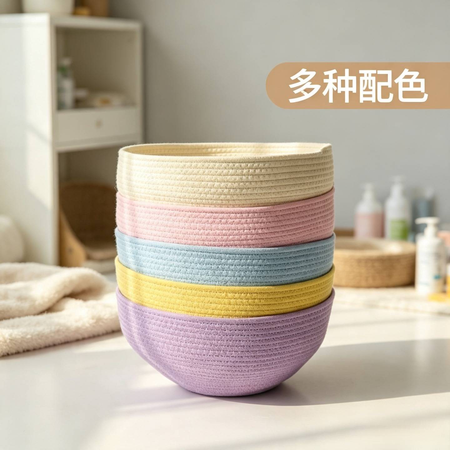太空舱猫窝垫子棉绳编织猫爬架保暖隔凉透气四季通用耐抓磨可水洗图片