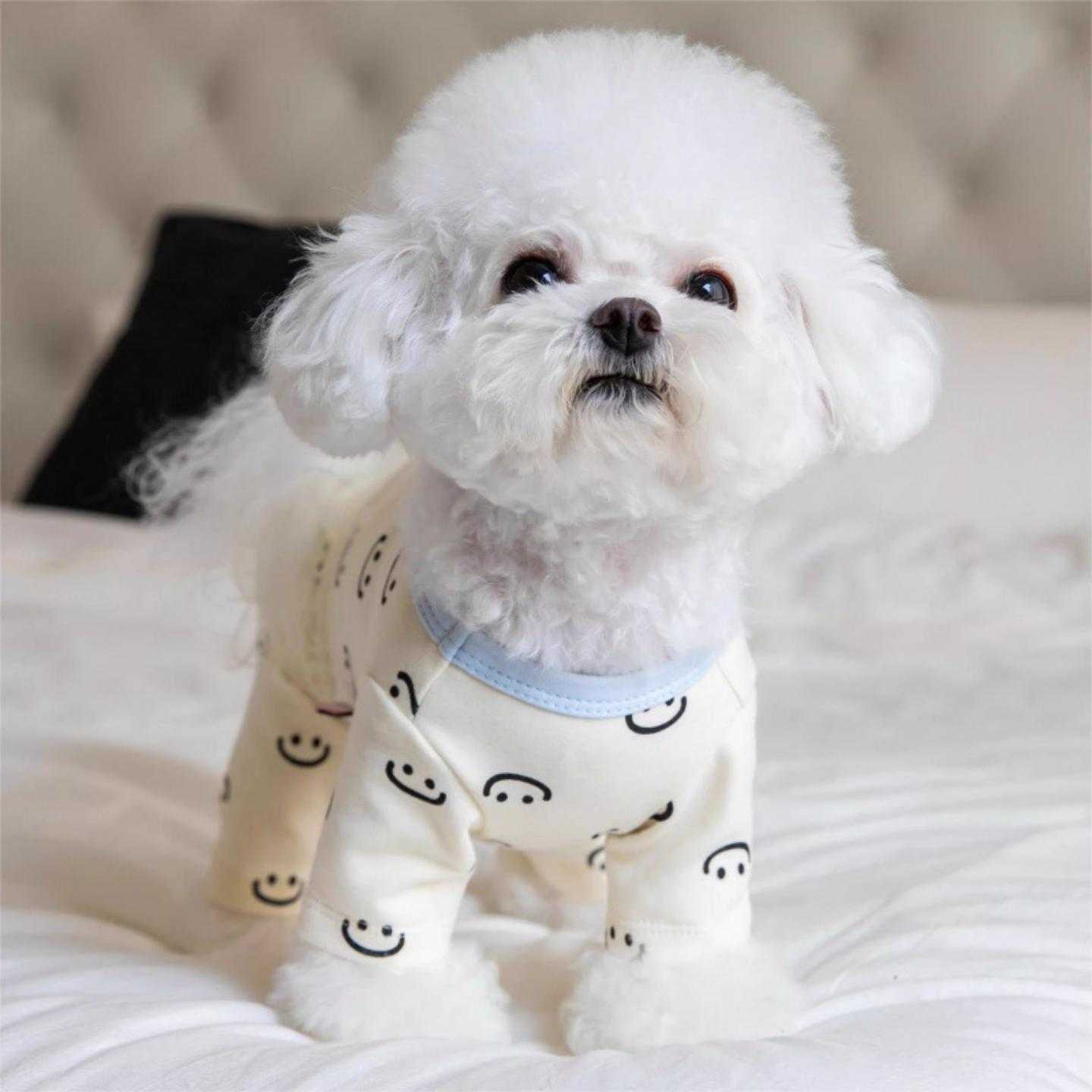 狗狗家居服衣服秋冬款宠物小型犬护肚子睡衣防着凉幼犬四脚装衣服