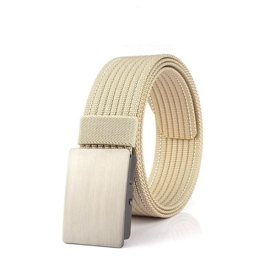 2026日本新款男士帆布腰带平滑扣