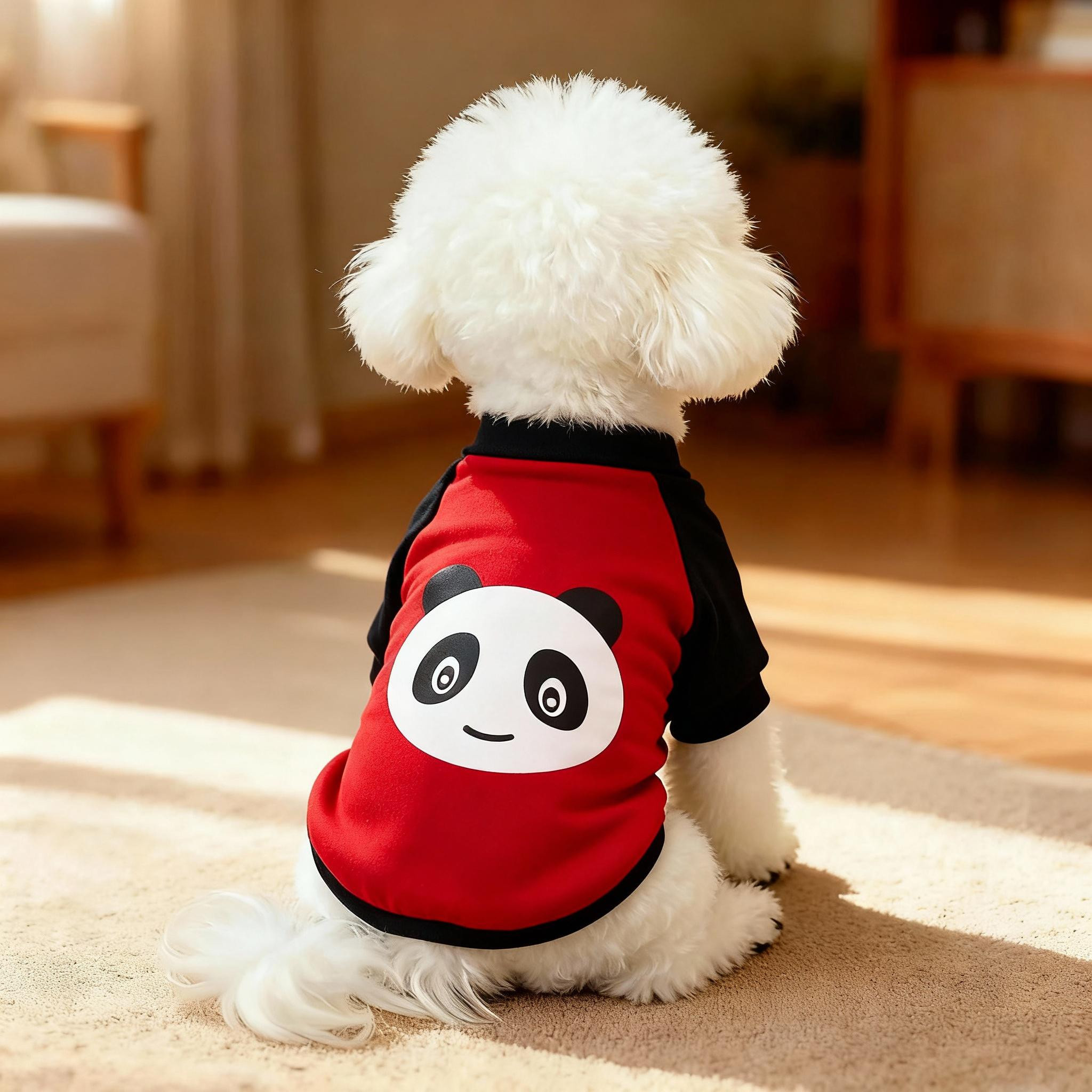 小狗狗衣服可爱卡通卫衣薄款比熊泰迪博美小型犬两脚衣猫咪背心