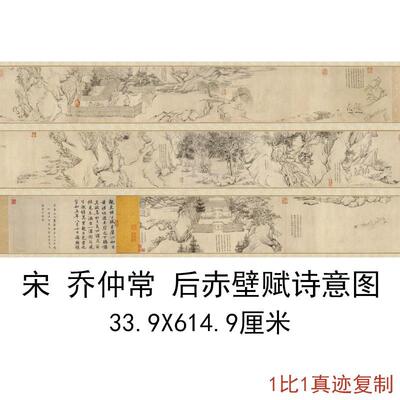 北宋乔仲常后赤壁赋《诗意图》复