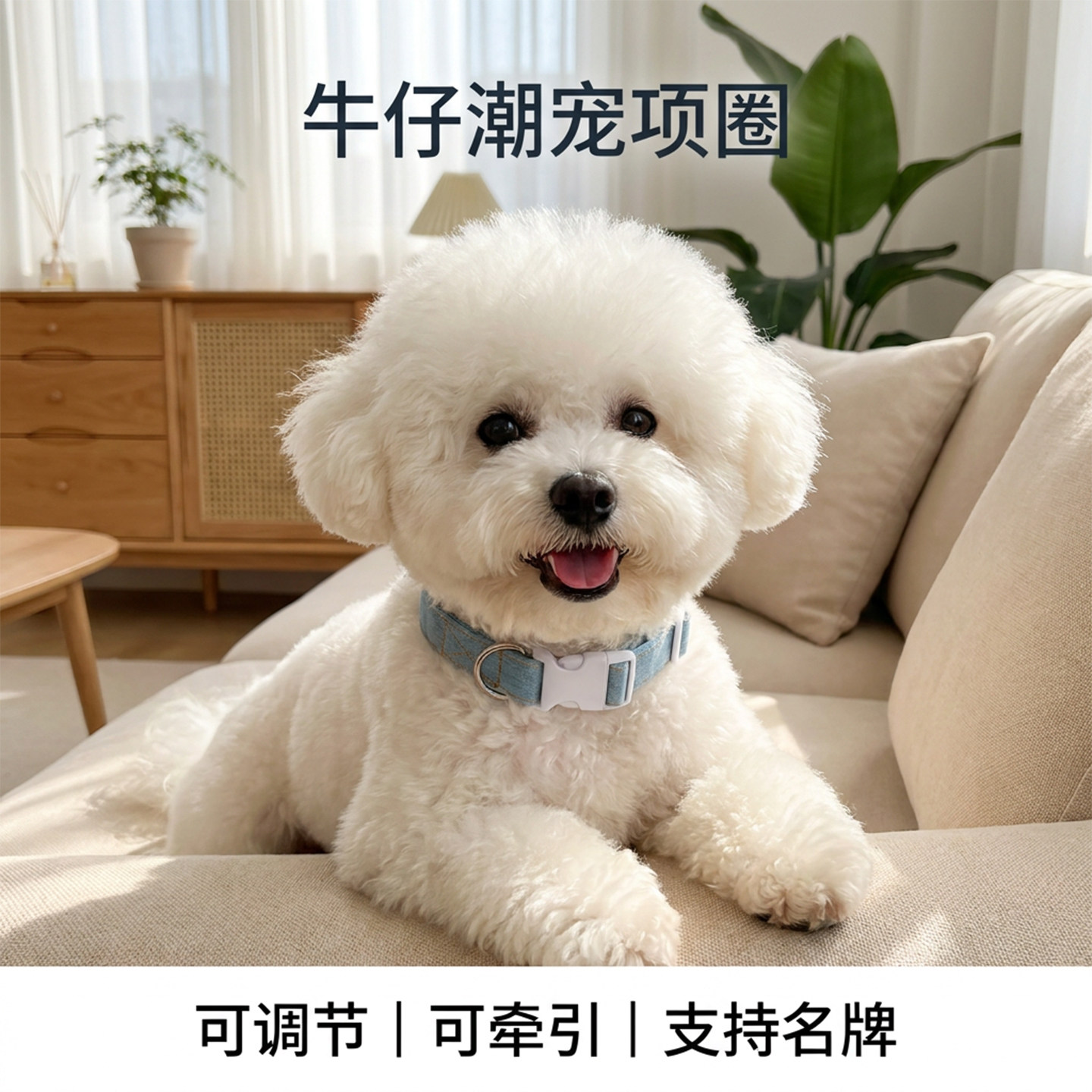 狗狗项圈猫咪宠物小狗小猫项链配项圈/肩带