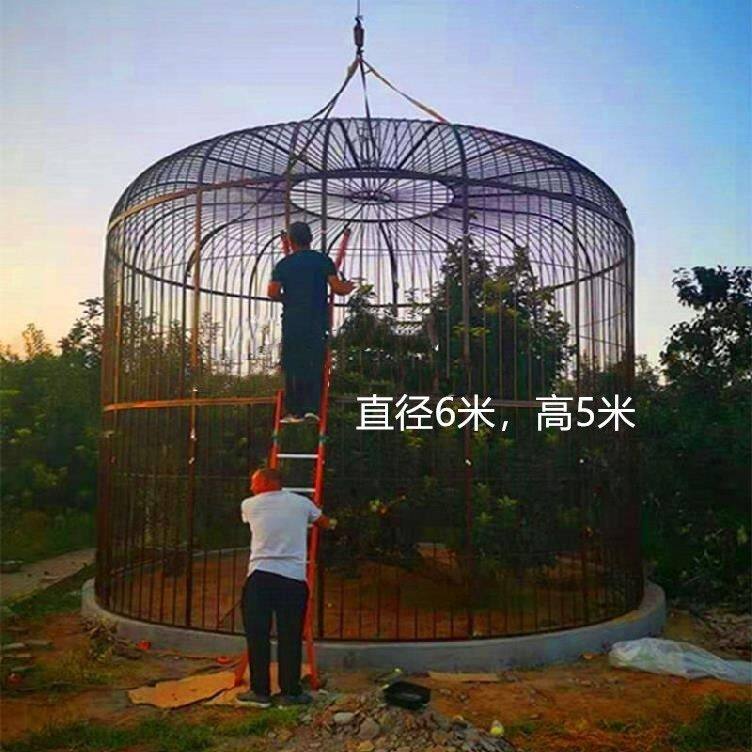 铁艺鸟笼特大号加网公园