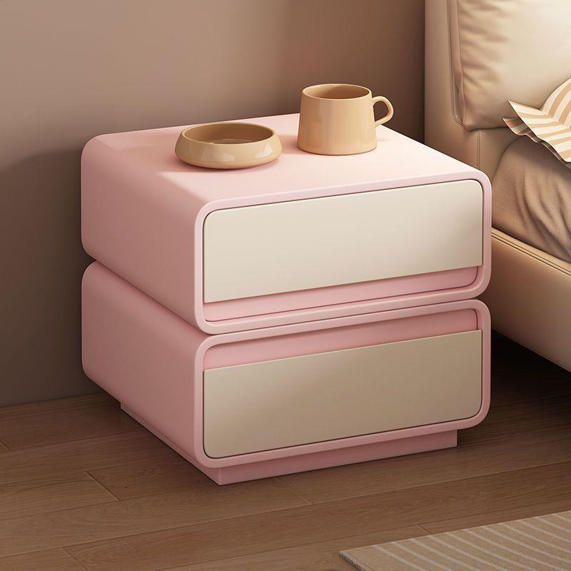 全实木床头柜简约现代轻奢高级感卧室意式极简儿童奶油风床边柜