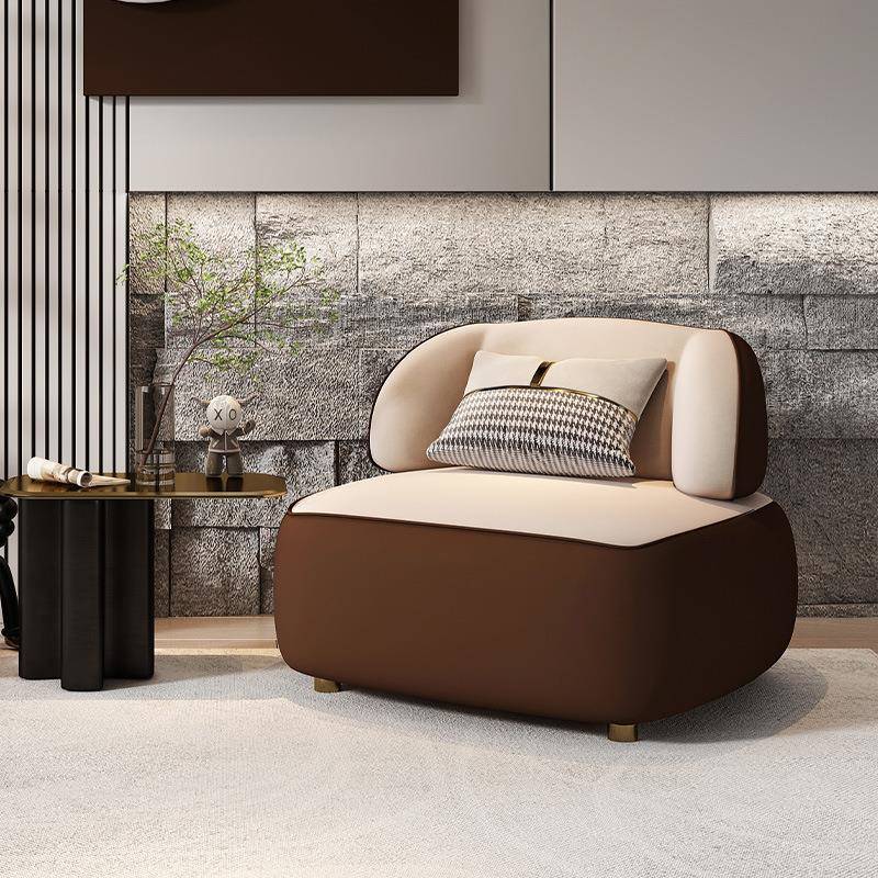 方形单人沙发椅简约现代休闲椅客厅卧室懒人沙发设计师创意网红椅