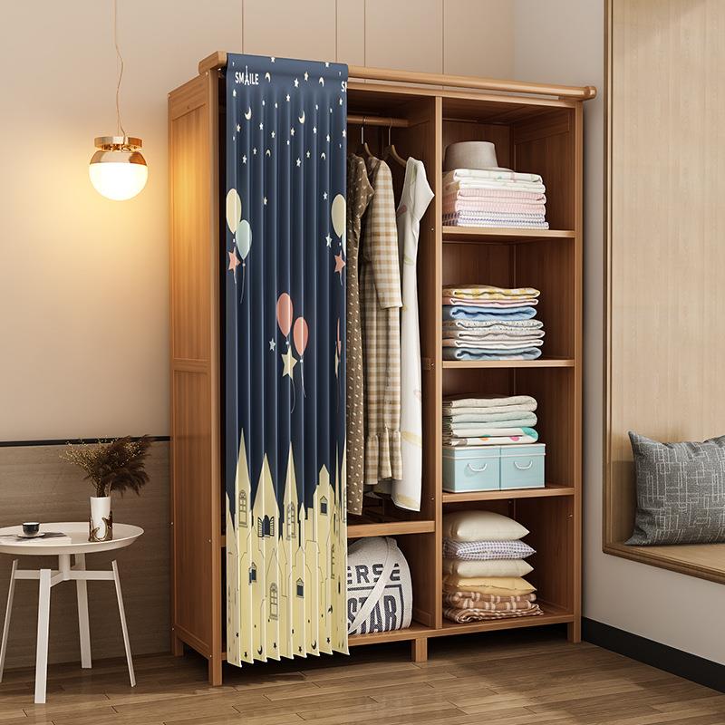 简易家用挂衣架卧室落地衣柜室内床尾放衣服学生宿舍衣帽架收纳架