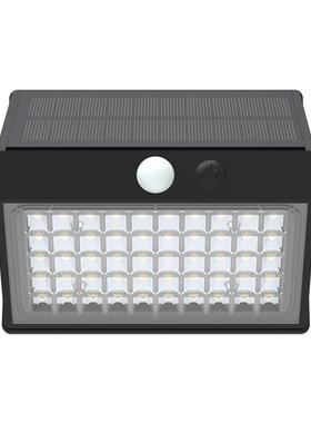 太阳能人体感应LED壁灯48LED灯珠超亮家用道路照明围墙灯户外灯具