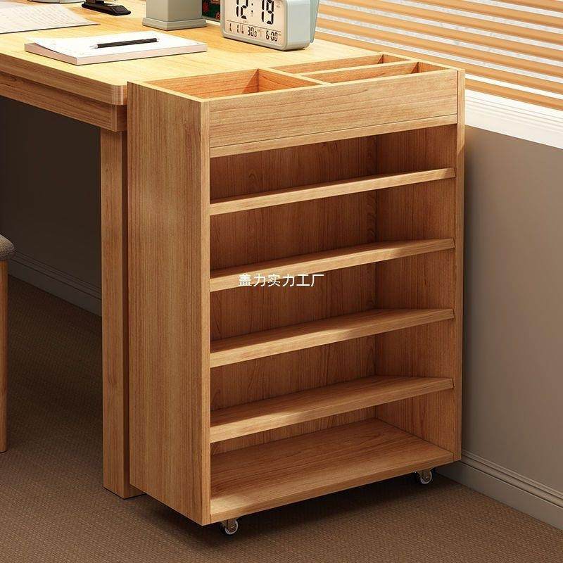 实木书架落地可移动置物架教室课桌旁侧书本收纳储物边柜书柜书架,家装灯饰光源,其它灯具灯饰,淘宝优惠券,粉丝福利购,淘宝优惠卷