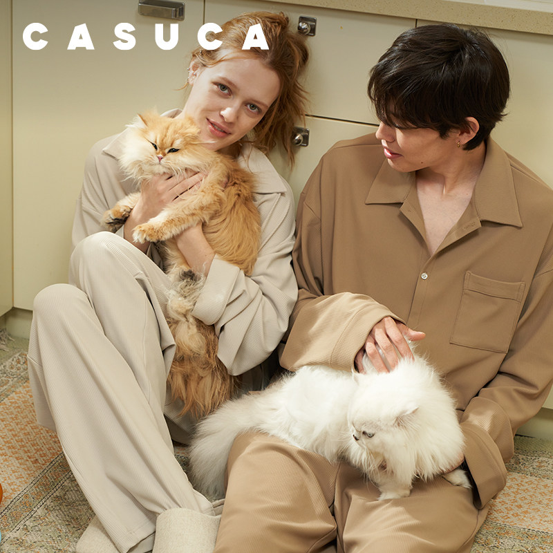 CASUCA躲毛毛家居服春秋可外穿男女不粘毛防静电防沾猫毛情侣睡衣,居家布艺,浴裙/浴袍/浴衣,淘宝优惠券,粉丝福利购,淘宝优惠卷