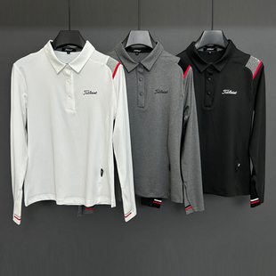 2025新款高尔夫女装透气速干防晒长袖T恤运动球服高弹力修身上衣