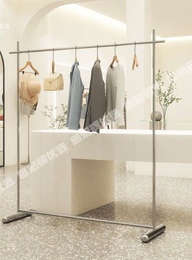 服装店挂衣架展示架不锈