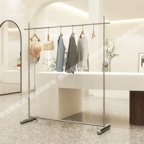 服装店挂衣架展示架不锈