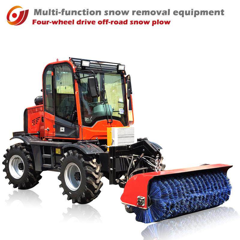 座驾式扫雪车公路清雪除雪设备车载扫雪滚刷物业小区铲雪清雪车