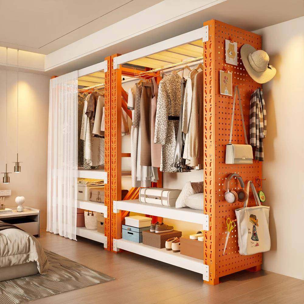 开放式衣架卧室收纳柜子简易组装落地置物架衣帽架出租房货架衣柜,电子/电工,接线端子,淘宝优惠券,粉丝福利购,淘宝优惠卷