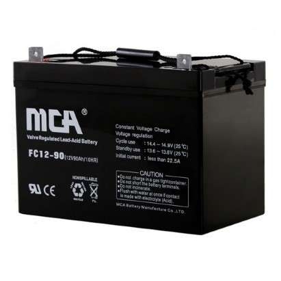 MCA蓄电池FC1290AH锐牌蓄电池12V90AH免维护蓄电池