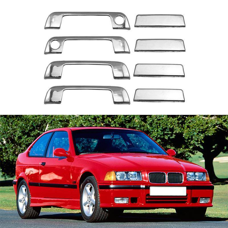 适用于1990-2000款老宝马E34E36拉手车门外把手电镀改装饰用品贴