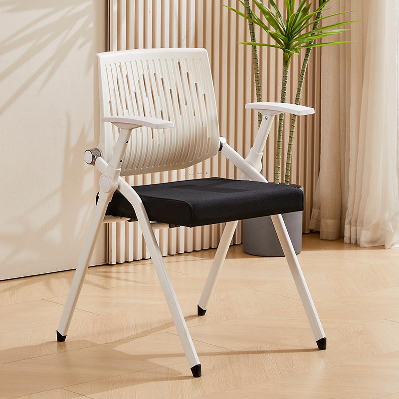 商业办公培训椅会议椅可折叠椅带滑轮活动靠背整装培训职员椅子