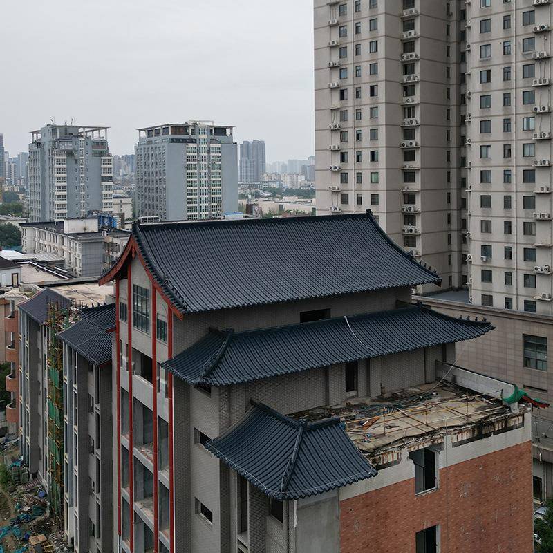 仿古铝瓦765/828型仿古商业街古建筑屋面瓦铝镁锰竹节瓦