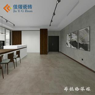 750x1500瓦雷泽质感绒抛岩板仿古微水泥客餐厅洗手间别墅名宿瓷砖