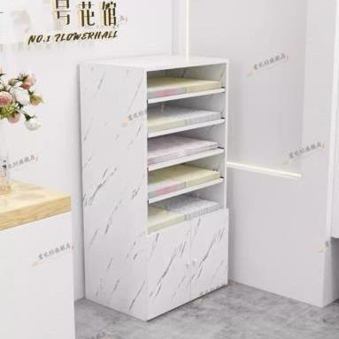 可抽拉多功能包花纸柜操作台插花展示台画纸卡纸收纳柜花店花架柜