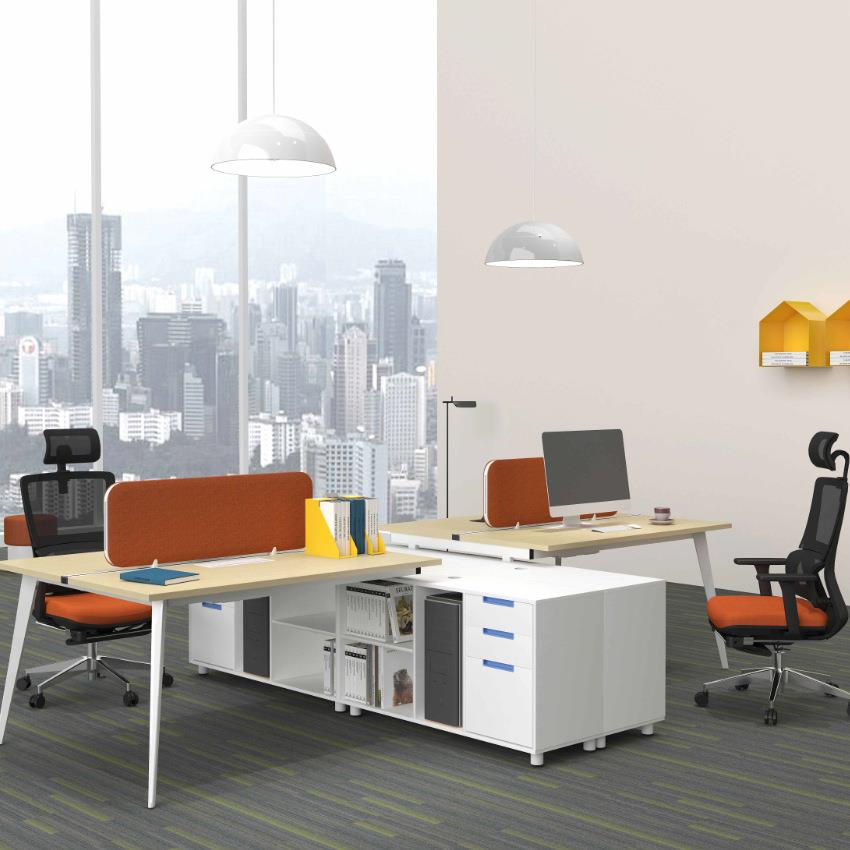 职员办公家具员工办公桌组合简约现代屏风卡位工作位四人员工桌