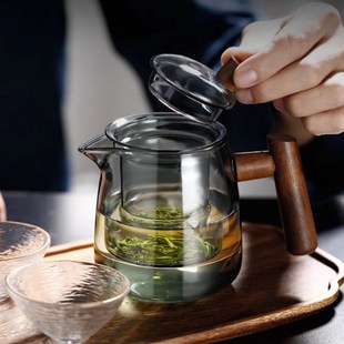 玻璃壶泡茶壶茶具煮茶加厚耐高温A大容量单壶过滤茶水分离家用套