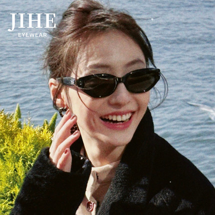 复古猫眼GM墨镜女高级感2024新款防晒紫外线开车太阳眼镜潮rococo