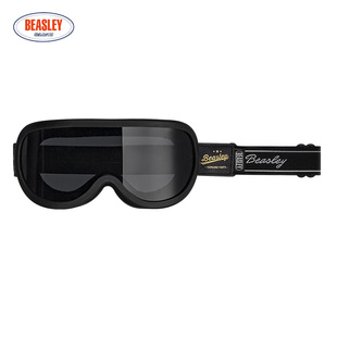 BEASLEY比斯力覆古摩托车头盔风镜防风沙通用半盔透气防晒防风镜