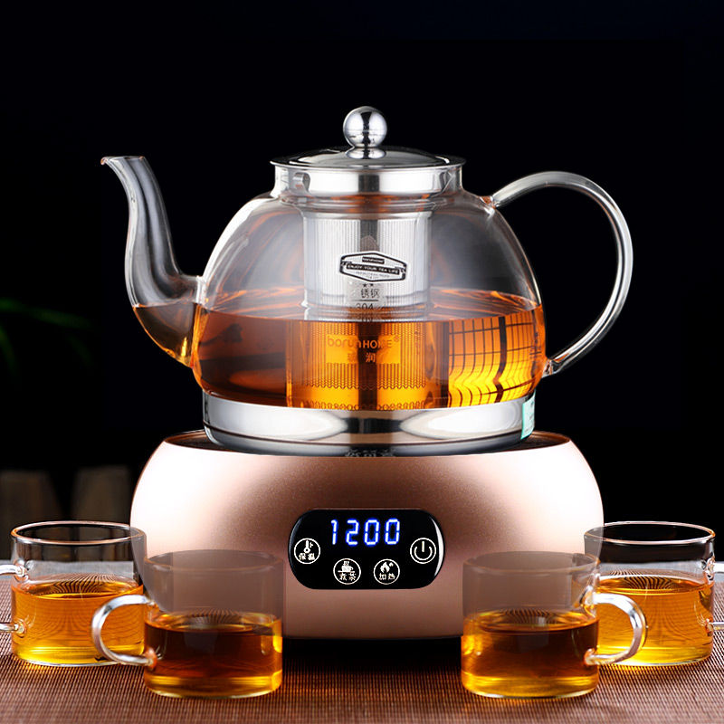 电陶炉煮茶全自动高硼硅玻璃煮茶壶耐高温家用烧水泡茶普洱煮茶器
