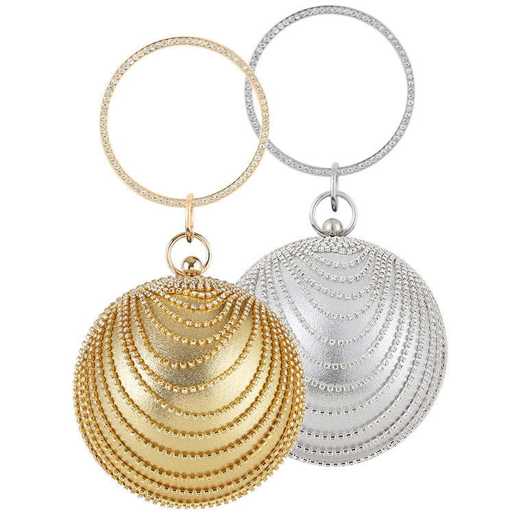 2023新款晚宴包欧美女士手提包圆形宴会手拿包镶钻晚装包女包,箱包皮具/热销女包/男包,通用款女包,淘宝优惠券,粉丝福利购,淘宝优惠卷