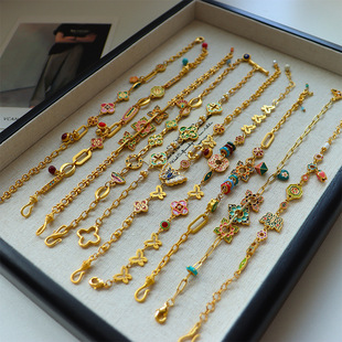 原创新中式多巴胺滴油手链女高级感气质百搭时尚精致复古轻奢手饰