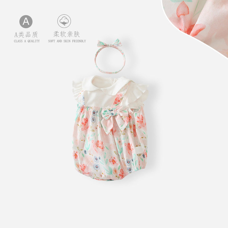 婴儿衣服春夏包屁衣2026田园风宝宝连体衣a类碎花粉新生儿包屁衣,童装/婴儿装/亲子装,连身衣/爬服/哈衣,淘宝优惠券,粉丝福利购,淘宝优惠卷