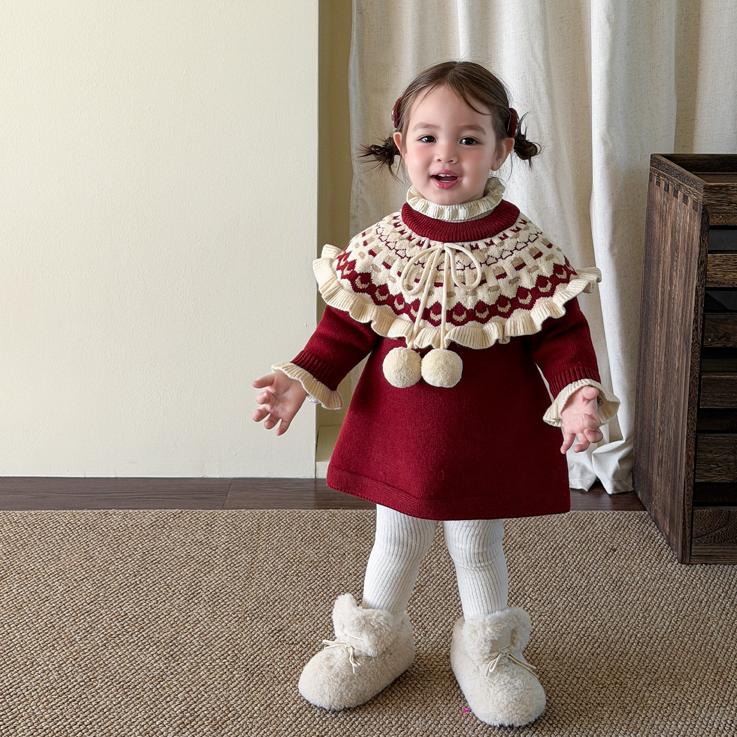 维木童装女童连衣裙冬装加厚儿童公主裙婴儿裙子年服周岁女宝礼服,童装/婴儿装/亲子装,连衣裙,淘宝优惠券,粉丝福利购,淘宝优惠卷