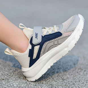 童鞋男童波鞋儿童白色运动鞋休闲四季透气网面防滑中大童潮小白鞋