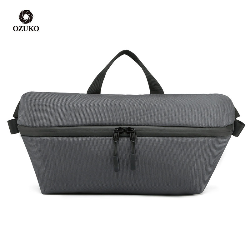 ozuko新款手机腰包 男士时尚运动挎包男潮牌休闲斜挎包胸包,箱包皮具/热销女包/男包,男士包袋,淘宝优惠券,粉丝福利购,淘宝优惠卷