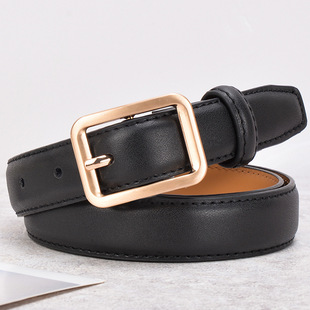 抖音网红皮带女士真皮皮带时尚细腰带百搭韩国ins风装饰牛仔裤带