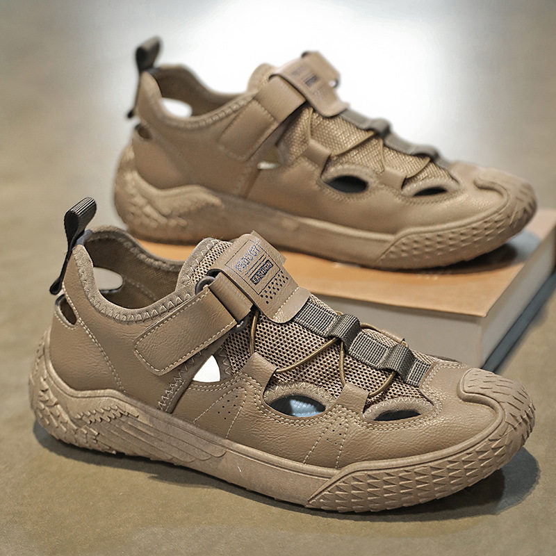 男鞋夏季新款透气户外沙滩洞洞鞋潮流百搭凉鞋轻便运动鞋休闲拖鞋,流行男鞋,休闲凉鞋,淘宝优惠券,粉丝福利购,淘宝优惠卷