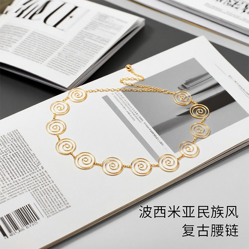 欧美饰品个性不规则金属螺旋片腰链女波西米亚辣妹腰带配饰,服饰配件/皮带/帽子/围巾,腰带/皮带/腰链,淘宝优惠券,粉丝福利购,淘宝优惠卷