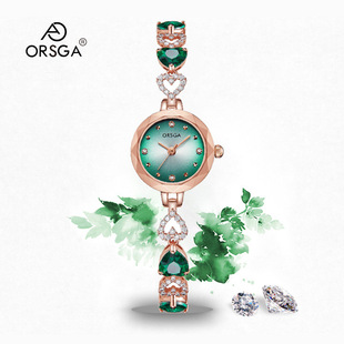 ORSGA镶钻时尚女士手链表厂家直播防水轻奢链条高端休闲女表