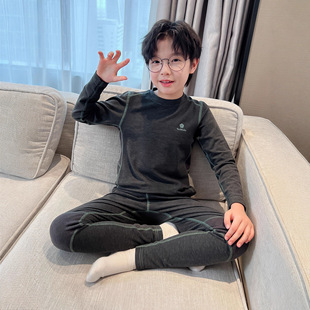 男童秋衣秋裤套装儿童德绒睡衣中大童冬季家居服男孩保暖内衣加厚