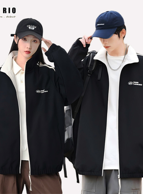 FOG RIO双面穿夹克春季新款美式两面穿运动外套男女同款百搭上衣