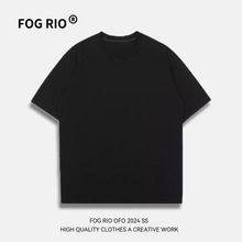 RIO原创设计师重磅潮牌2024新款 短袖 T恤男女情侣装 休闲半截袖 FOG