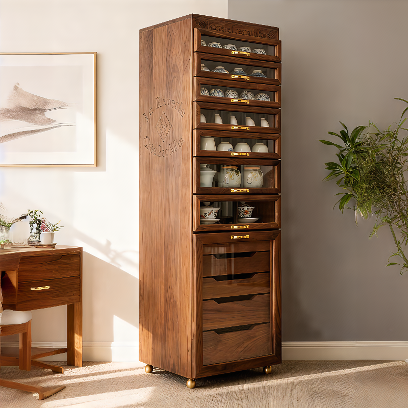 单里“琅琊柜”5o大人牙科柜收纳柜茶具柜北美黑胡桃中古柜文玩柜