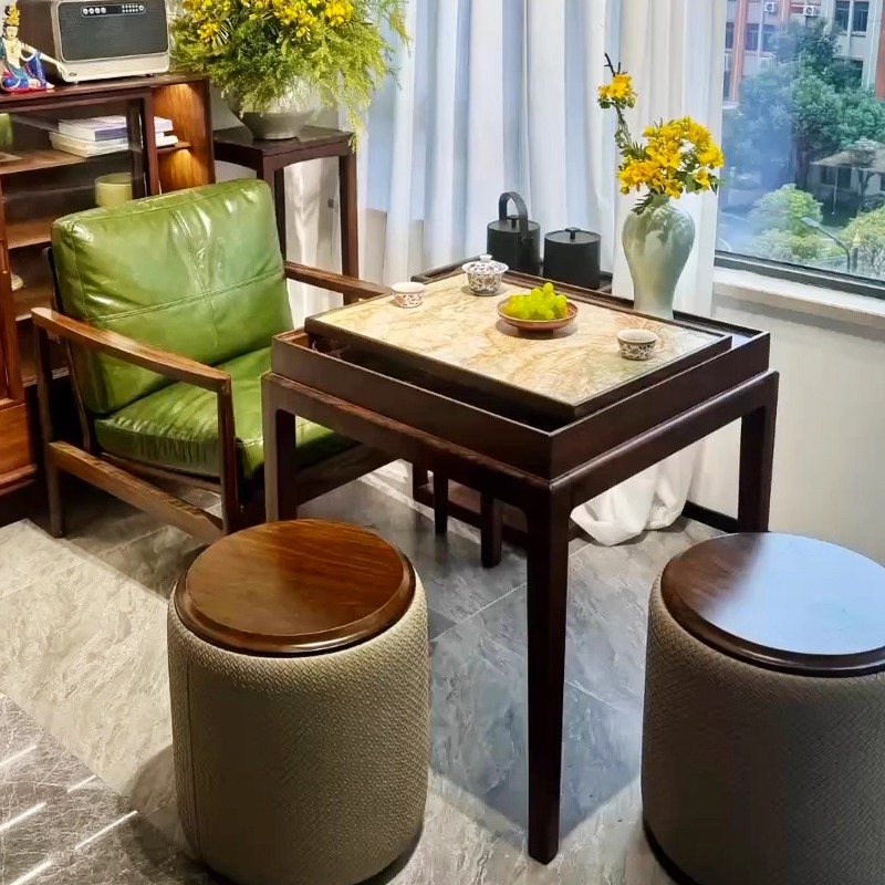 【高颜值方桌N0.1】轻奢岩板方桌