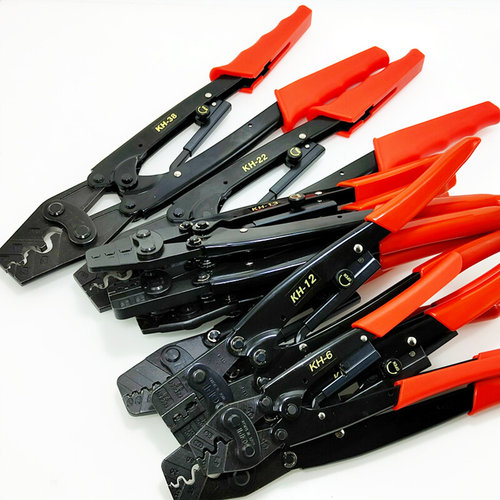 。中国台湾OPT进口压线钳KH-2 6 8 13 16 22 38裸端子压接钳子冷