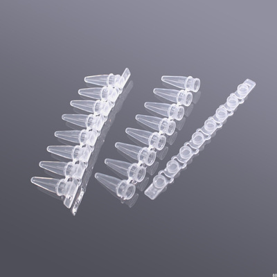。Biosharp 0.2ml八联排管平盖 PCR8连管PCR八连管盖子