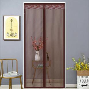 夏天门帘防蚊蚊子的房门帘室内门口纱窗新款夏季免打孔家用魔