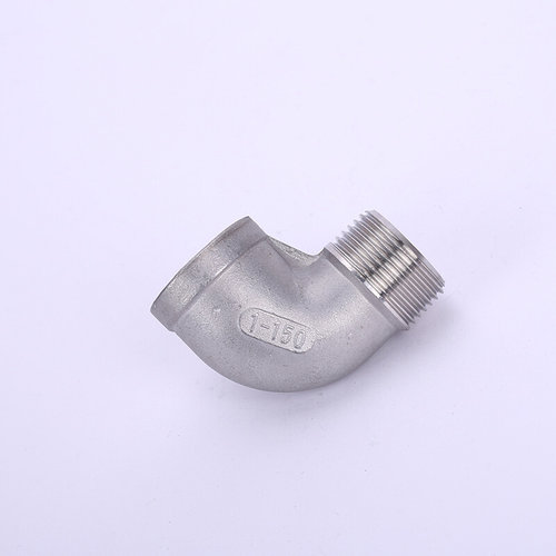 。304不锈钢弯头90度管道接头DN6DN8DN10加厚双内丝自来水管道弯