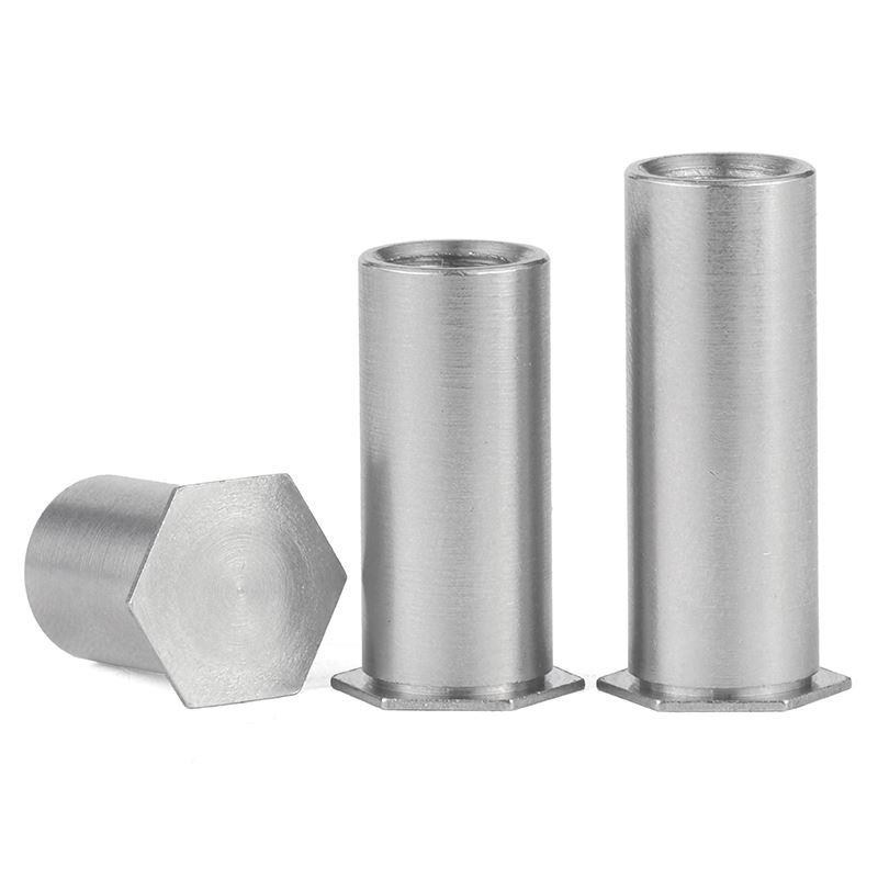 JG304不锈钢盲孔压铆螺柱BSOS六角压铆螺母柱M2/2.5/3/3.5/4/5/6