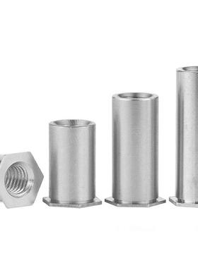 JG 304不锈钢通孔压铆螺柱SOS六角头压铆螺母柱-M2/2.5/3/3.5/4/5